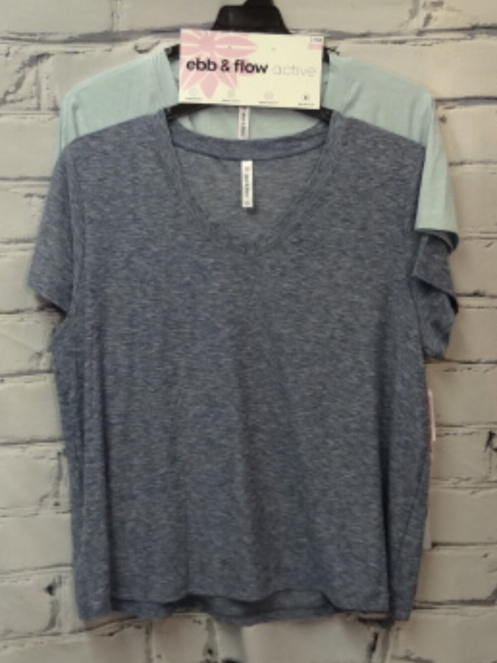 Ebb & Flow Active 2 Pack Short Sleeve Tee-Shirts, NWT